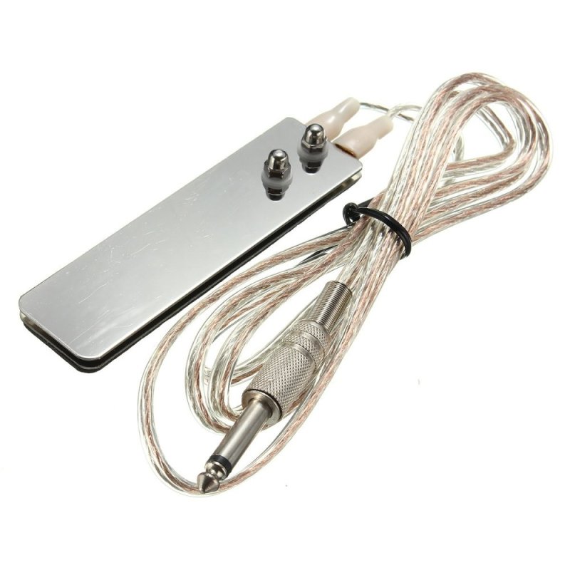 Stainless Steel Tattoo Machine Power Supply Foot Pedal Switch Flat Silver - intl