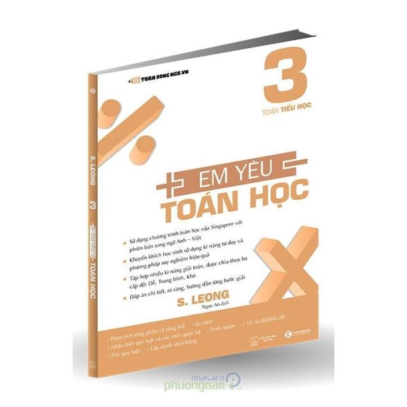 Mua Toán Tiểu Học - Em Yêu Toán Học 3 (Song ngữ Anh-Việt)