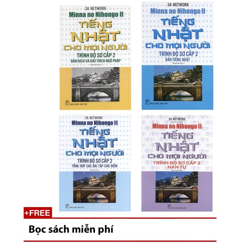 Mua Trọn bộ 4 cuốn Tiếng Nhật cho mọi người Mina no Nihongo - Sơ cấp
tập 2 - Bản tiếng Nhật, Bản dịch và giải thích ngữ pháp, Hán tự,
Tổng hợp các bài tập chủ điểm