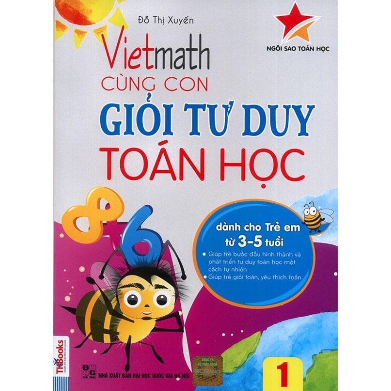 Mua Vietmath - Cùng con giỏi tư duy toán học 1 (dành cho trẻ em từ 3-5 tuổi)