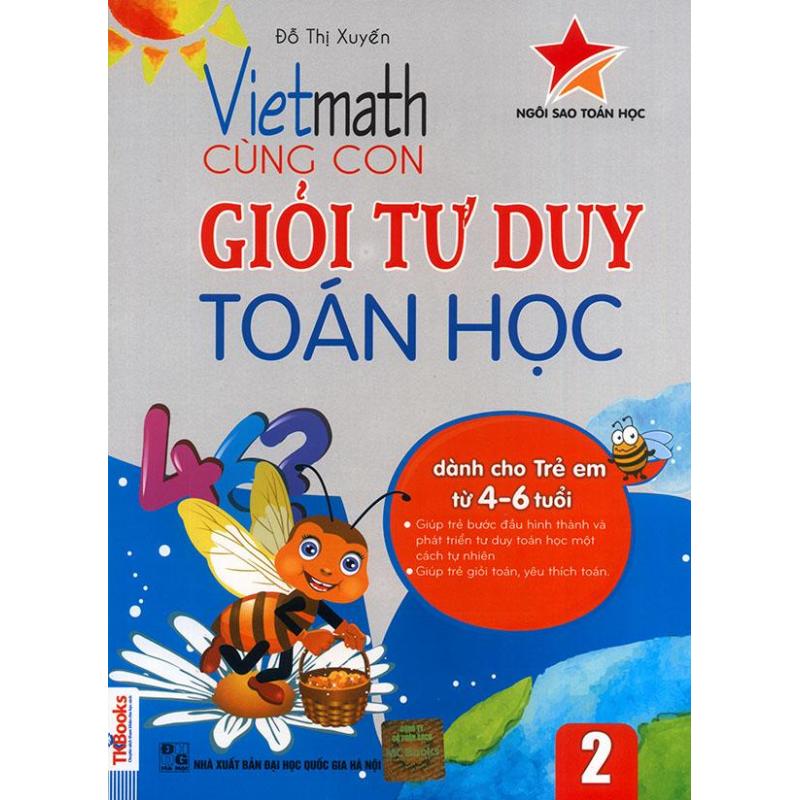 Mua Vietmath - Cùng con giỏi tư duy toán học 2 (dành cho trẻ em từ 4-6 tuổi)