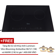 Khuyến Mãi Bếp Hồng Ngoại Đôi Cảm Ứng Midea MC-HD305 (Đen) + Tặng Bộ 02 nồi thủy tinhLuminarc Vitro Blooming Amberline H6721 1 lít và H6890 2 lít trịgiá 1.400.000 VND   Lazada