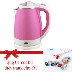 Giá Sốc Bình đun nước Siêu tốc 1,8l (Hàng cao cấp – Chống nóng) (Tặng nút bịt Thời trang chống bụi cho điện thoại)