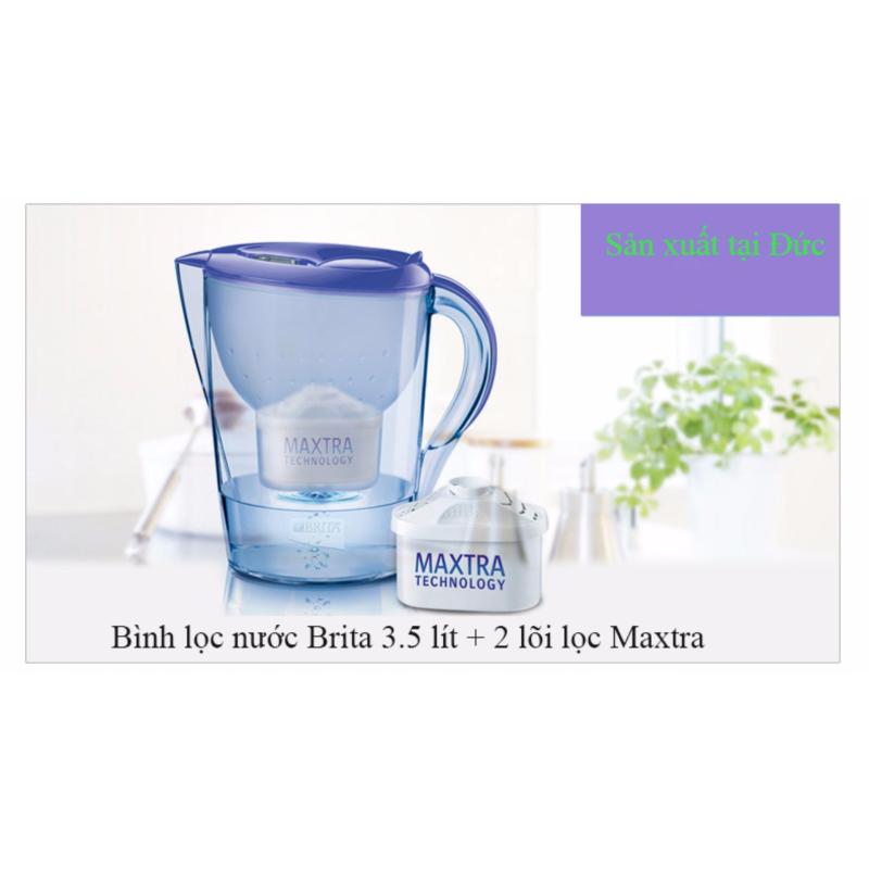 Bình lọc nước Brita Marella water filter 3.5 lít và 2 lõi lọc nước Maxtra- Hàng nhập khẩu
