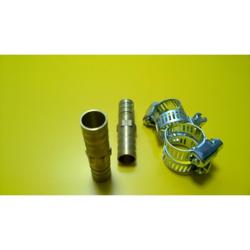 Bảng giá Bộ 2 nối thẳng dây hơi 10mm + kèm 04 quai nhê (đai thít)