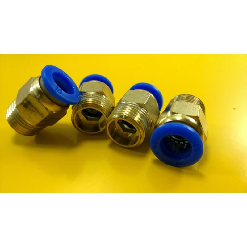 Bảng giá Bộ 4 ren ngoài nối nhanh M16x10 (ren ngoài 16; nối nhanh ống 10mm)