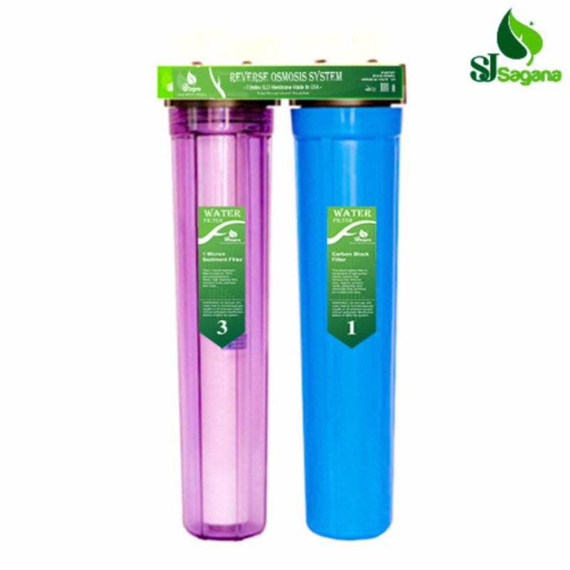 Bộ lọc nước sinh hoạt 2 cấp SJsagana ly 20'' (Xanh dương)