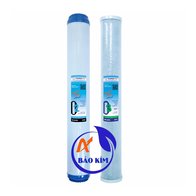 Bộ sản phẩm lõi lọc nước số 2 UDF & lõi lọc nước số 3 CTO 20
inch Yamato (trắng)