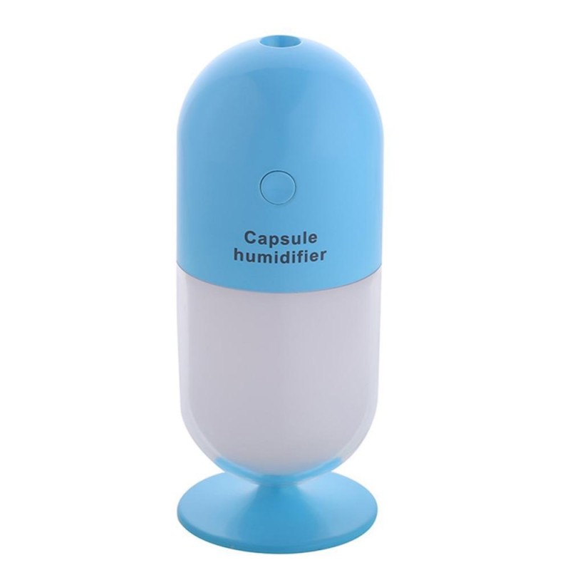 Bảng giá Car Home Office USB Mini Ultrasonic Capsule Shaped Mute Humidifier(Blue) - intl