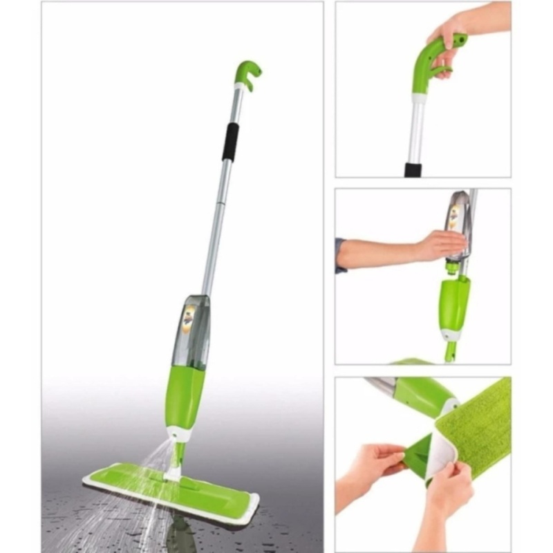 Cây lau nhà có bình xịt nước xếp gọn tiện lợi