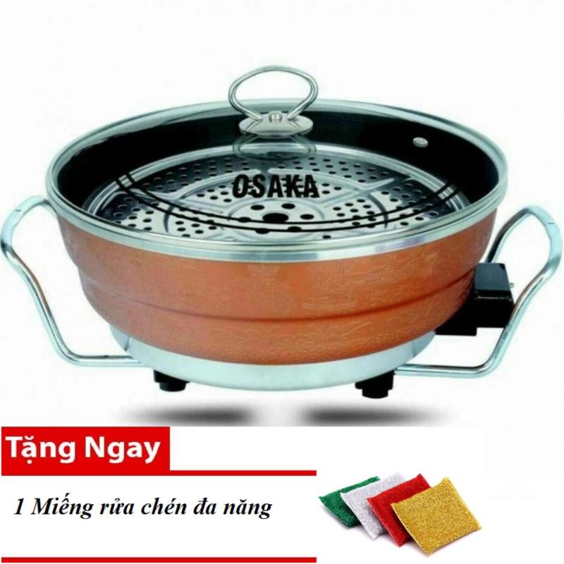 Chảo lẩu điện đa năng Osaka 7903s + Tặng miếng rửa chén, xoong