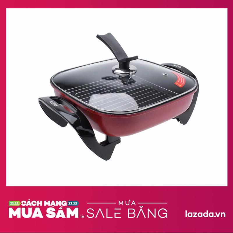 Chảo Lẩu điện vuông đa năng Hayasa Ha-681 (Đỏ)