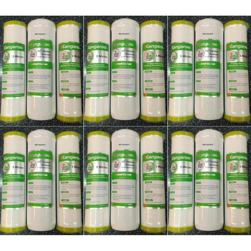Combo 6 bộ lõi lọc thô 1,2,3 dành cho máy lọc nước Kangaroo