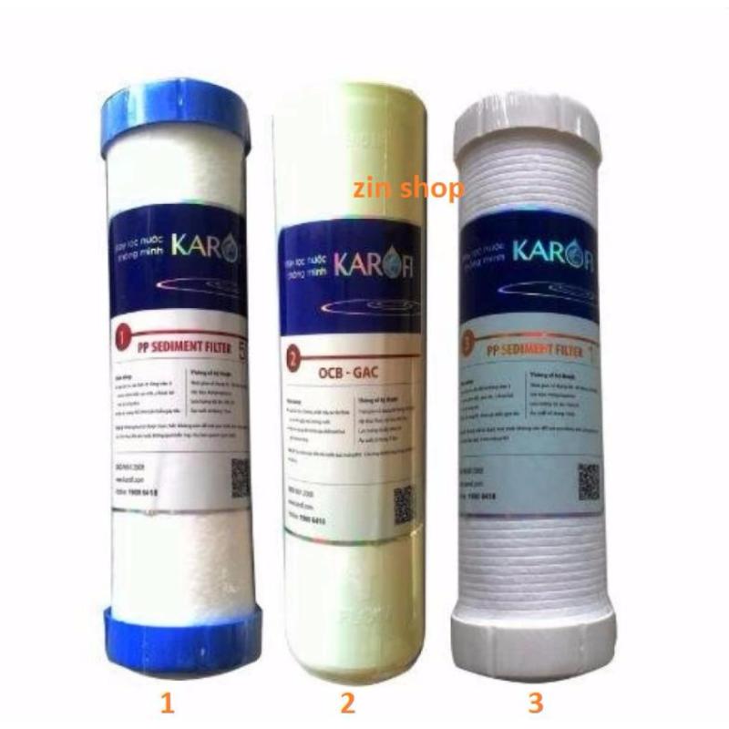 Combo bộ lõi lọc thô 1,2,3 của máy lọc nước Karofi