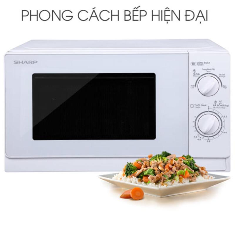 LÒ VI SÓNG SHARP R-201VN-W 20 lít 800W (Trắng) - Hãng phân phối