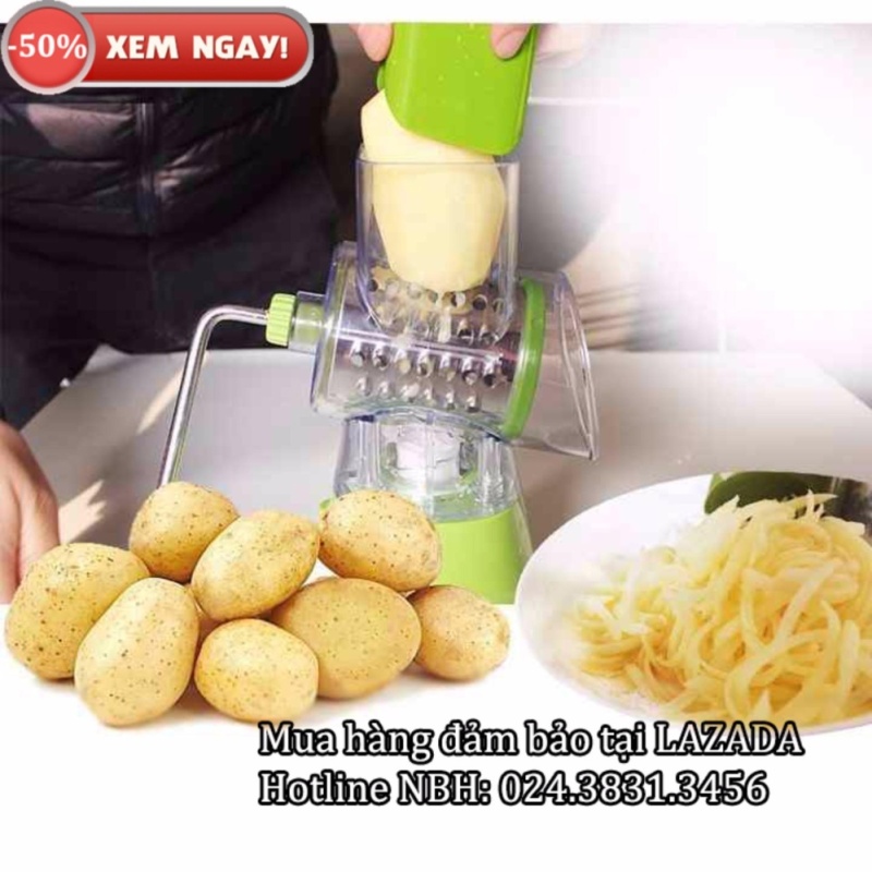 Máy bào sợi rau củ - Máy thái lát củ quả mẫu mới 2017 (Xanh)