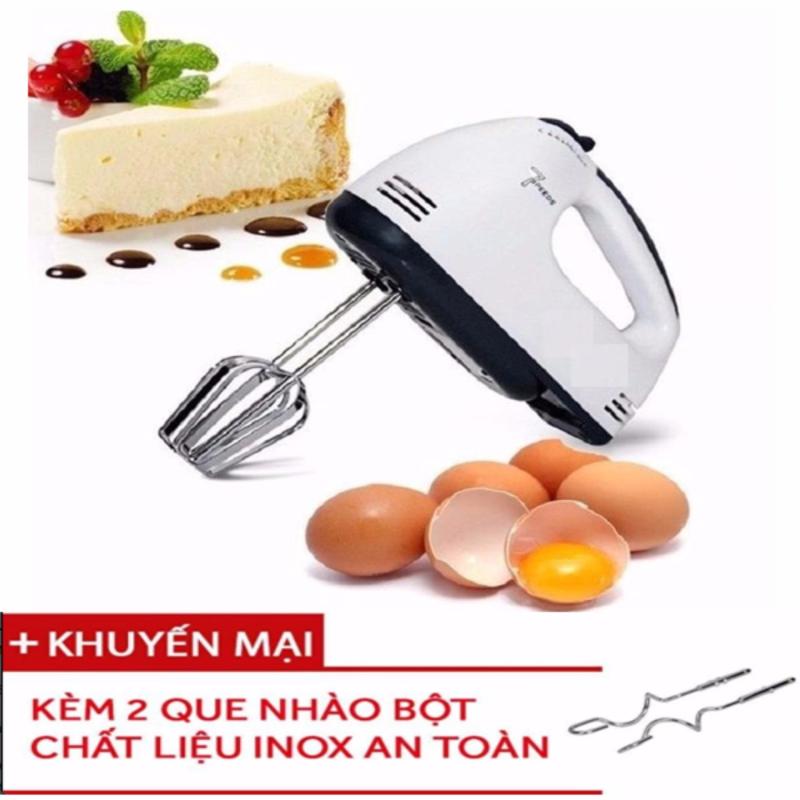 Giá bán Máy đánh trứng mini cầm tay công suất 180W (Màu Trắng) - Kèm 2 que trộn bột