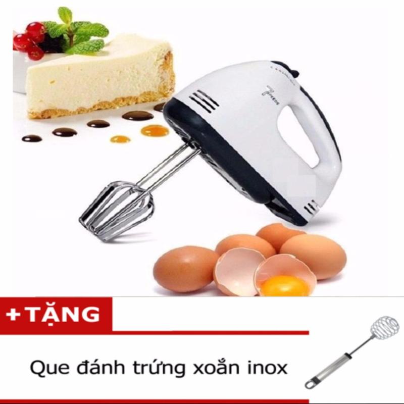 Giá bán Máy đánh trứng và trộn bột cầm tay 180W (Màu Trắng) - Tặng que đánh trứng inox