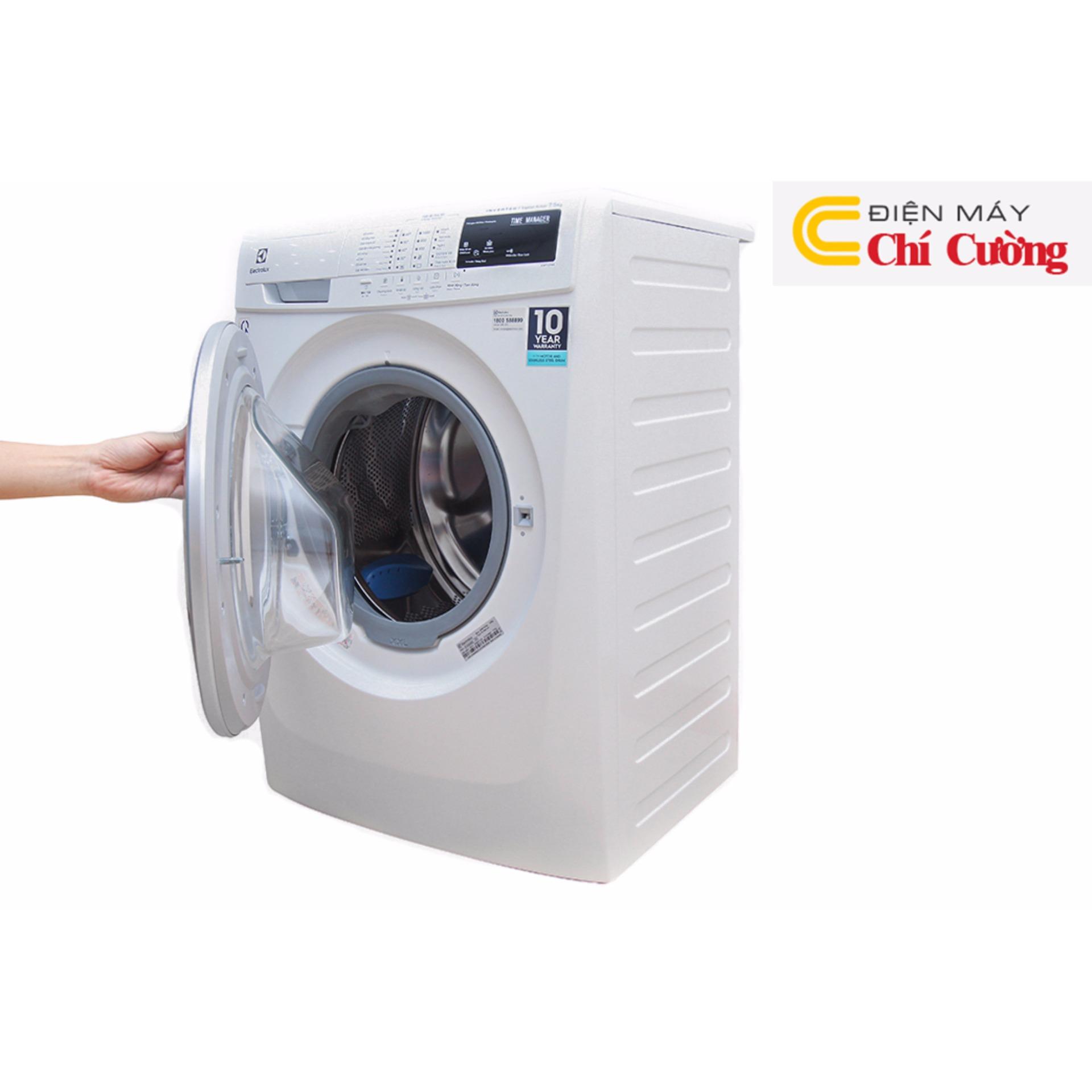 Máy giặt cửa trước ELECTROLUX EWF10744 Inverter 1000 7.5 Kg (Trắng)