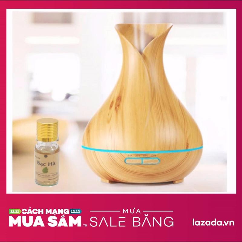 Bảng giá Máy khuếch tán tính dầu tạo ẩm , thơm phòng tặng 10ml tinh dầu bạc hà ngọc tuyết