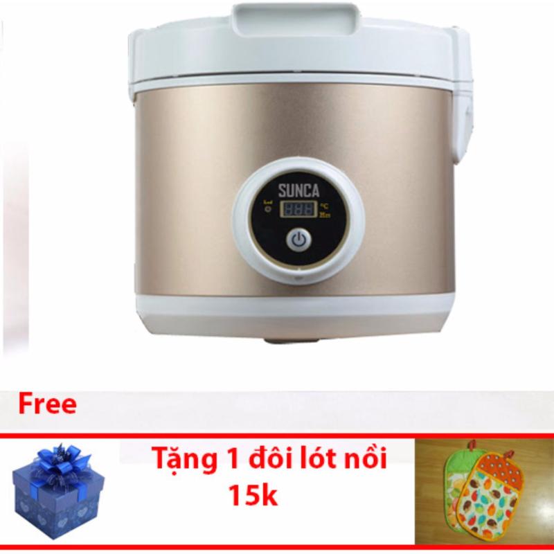 Máy làm tỏi đen gia đình Sunca + Tặng 1 đôi lót nồi