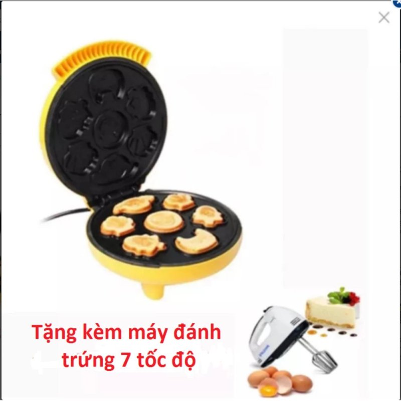Giá bán Máy nướng bánh cao cấp hình thú + Tặng kèm máy đánh trứng