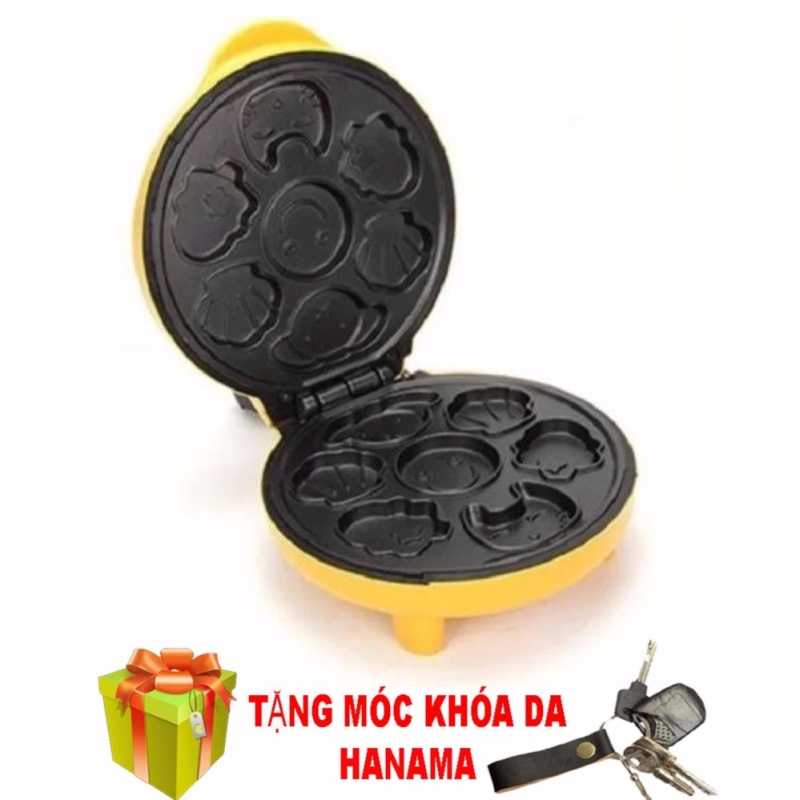 Giá bán Máy nướng làm bánh mỳ 7 khuôn hình thú(tặng móc khóa)