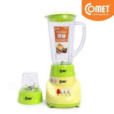 Máy xay sinh tố lưỡi dao không gỉ chống mòn Comet CM9985 1.25L 2 cối (Xanh lá)