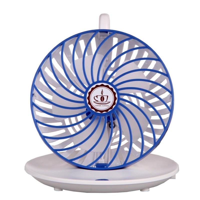 Bảng giá Mini USB Desk Mute USB Hanging Cooler Cooling Fan for Office Home (Blue)