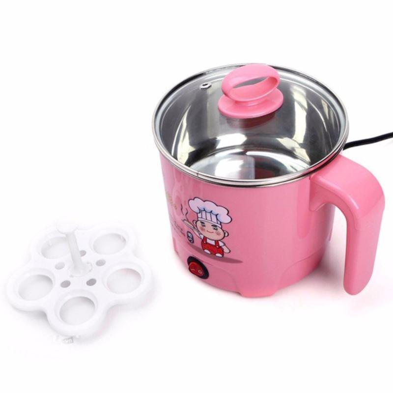 Nồi điện nấu mì siêu tốc đa năng 1,8L + Tặng kèm khay luộc trứng
(Hồng)