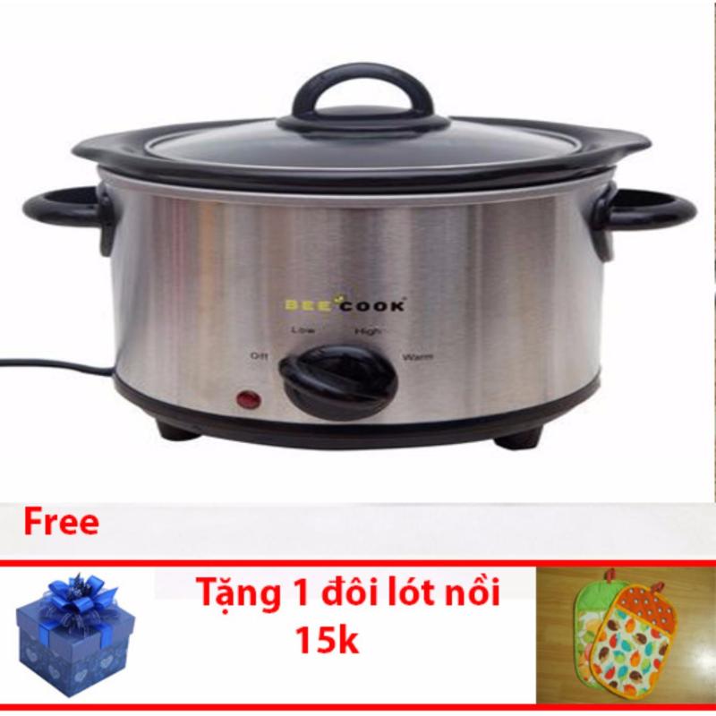 Giá bán Nồi nấu cháo chậm BeeCOOKER dung tích 3.5l + Tặng 1 đôi lót nồi