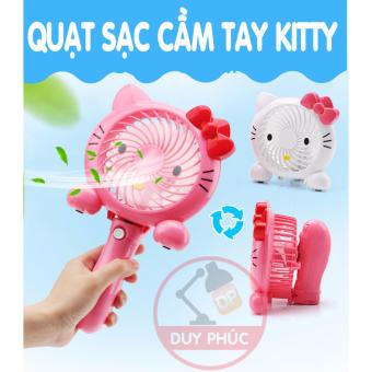 QUẠT SẠC MINI KITTY (cầm Tay Và để Bàn) June 2018 - 2 QUẠT SẠC MINI KITTY (cầm tay và để bàn) - 2