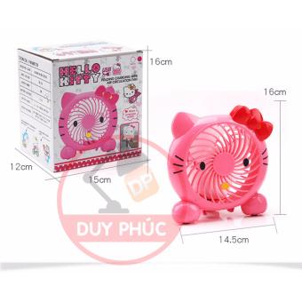 QUẠT SẠC MINI KITTY (cầm Tay Và để Bàn) June 2018 - 3 QUẠT SẠC MINI KITTY (cầm tay và để bàn) - 3