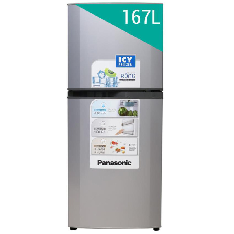 Tủ lạnh Panasonic NR-BM189GSVN 180L (Bạc)