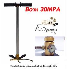 Bơm tay cao áp inox 30mpa đồng hồ nhỏ 2019