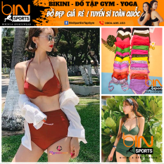 [Lấy mã giảm thêm 30%] Bikini Nữ Hai Mảnh Cạp Cao Nhiều Màu Bin Sports BHV018