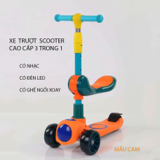 Xe Trượt Scooter – Bánh Phát Sáng Cho Bé Từ 3 – 8 Tuổi – Tải Trọng Lên Đến 100kg – Xe Trượt 3 Bánh – Đồ Chơi Hoạt Động Ngoài Trời Cho Bé