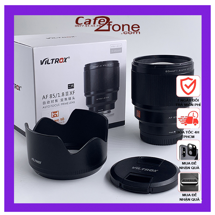 Ống kính Viltrox AF 85mm f/1.8 XF II Lens for Fuji X - Cafe2fone