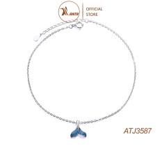 Lắc chân thiết kế hình đuôi nàng tiên cá đính ngọc đơn giản thời trang cho nữ ANTA Jewelry – ATJ3587