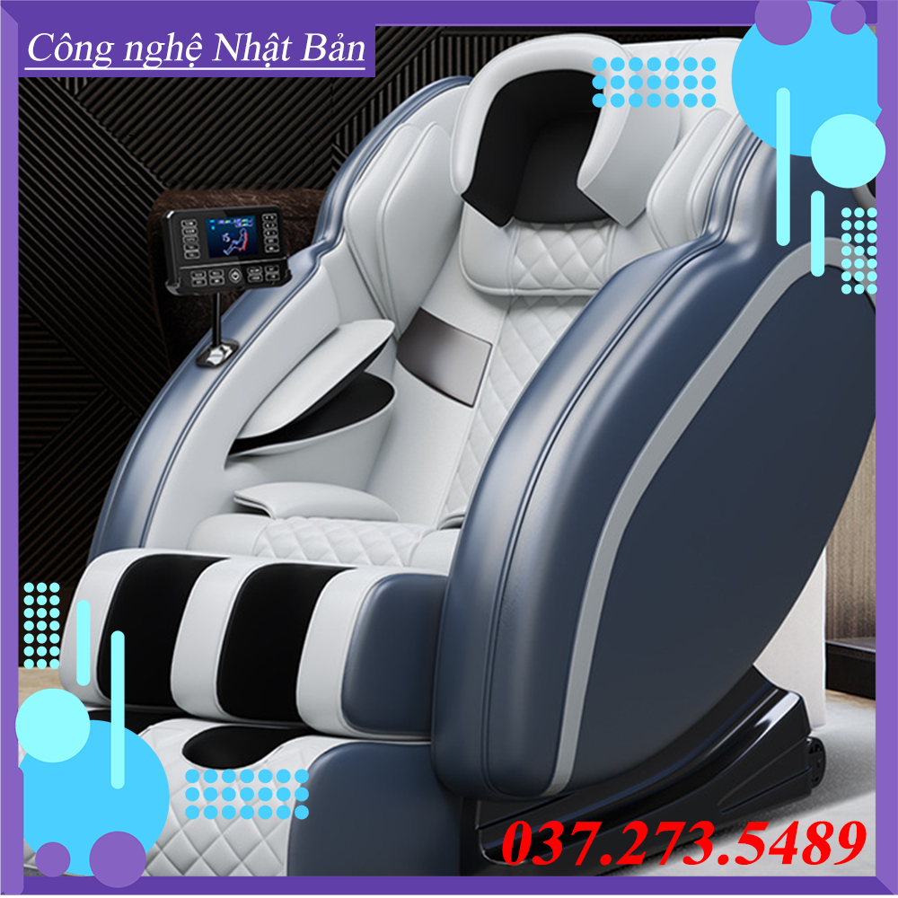 Ghế massage toàn thân cao cấp công nghệ Nhật Bản, ghế massage công nghệ mới kèm màn hình LCD Tiếng...