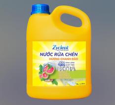 1 can nước rửa chén Zyclent hương chanh đào 1.5kg