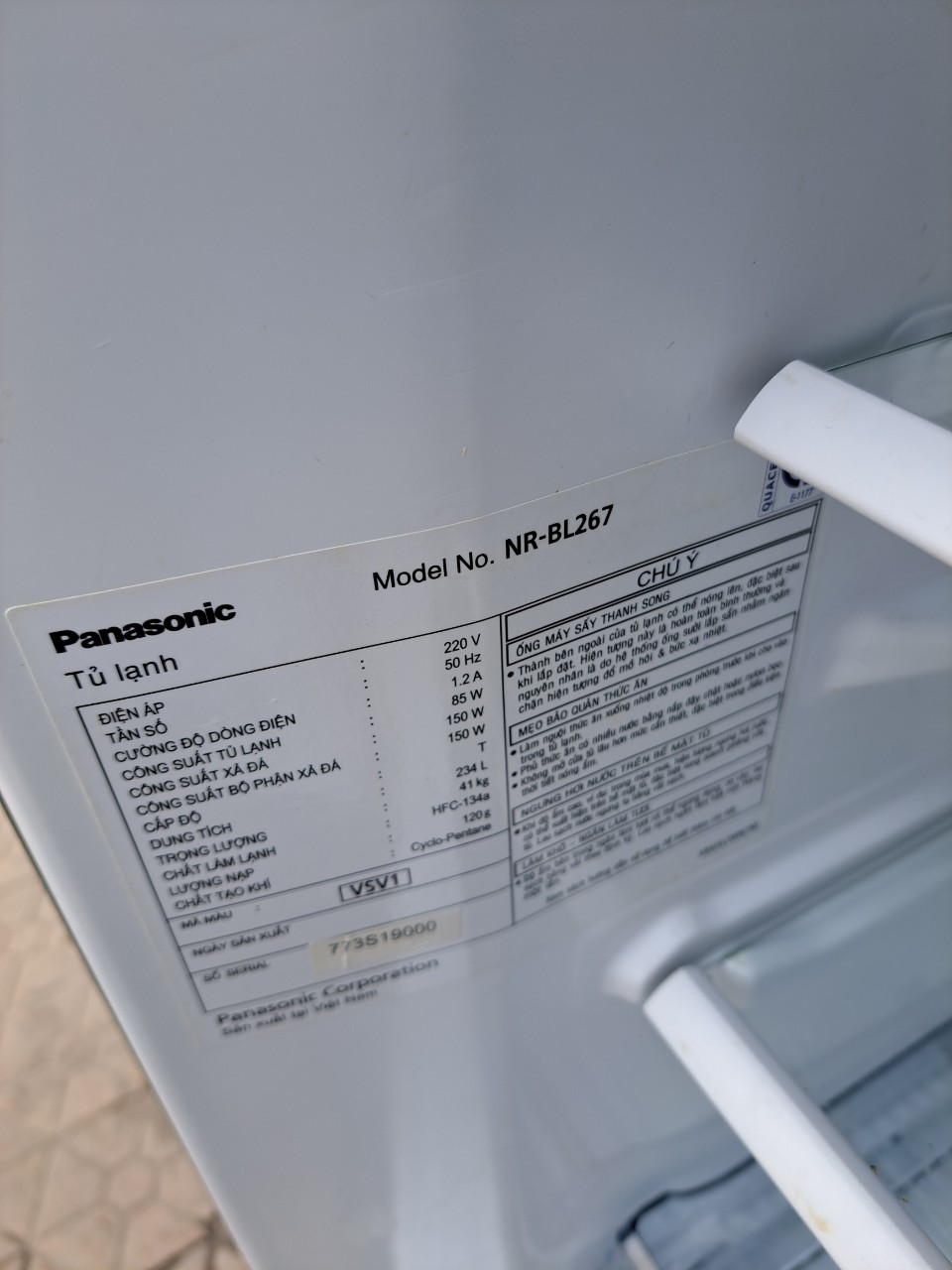 Tủ lạnh Panasonic 234lit inverter [lh 0769199696 để đặt hàng nhanh chóng]