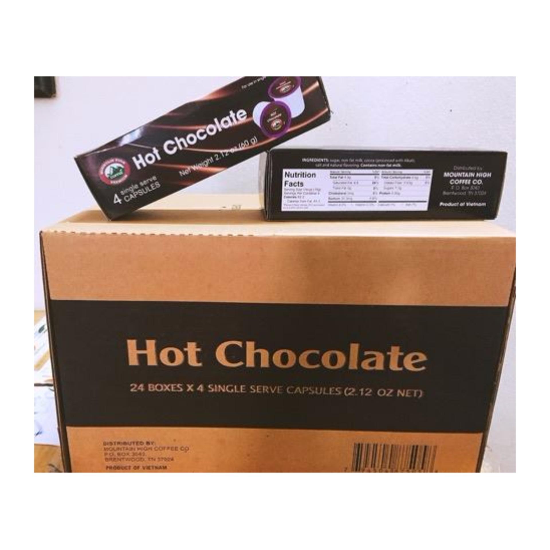 1 hộp Bột Hot Chocolate Figo ( Bột socola uống nóng ) 60gram/ 4 viên nhỏ