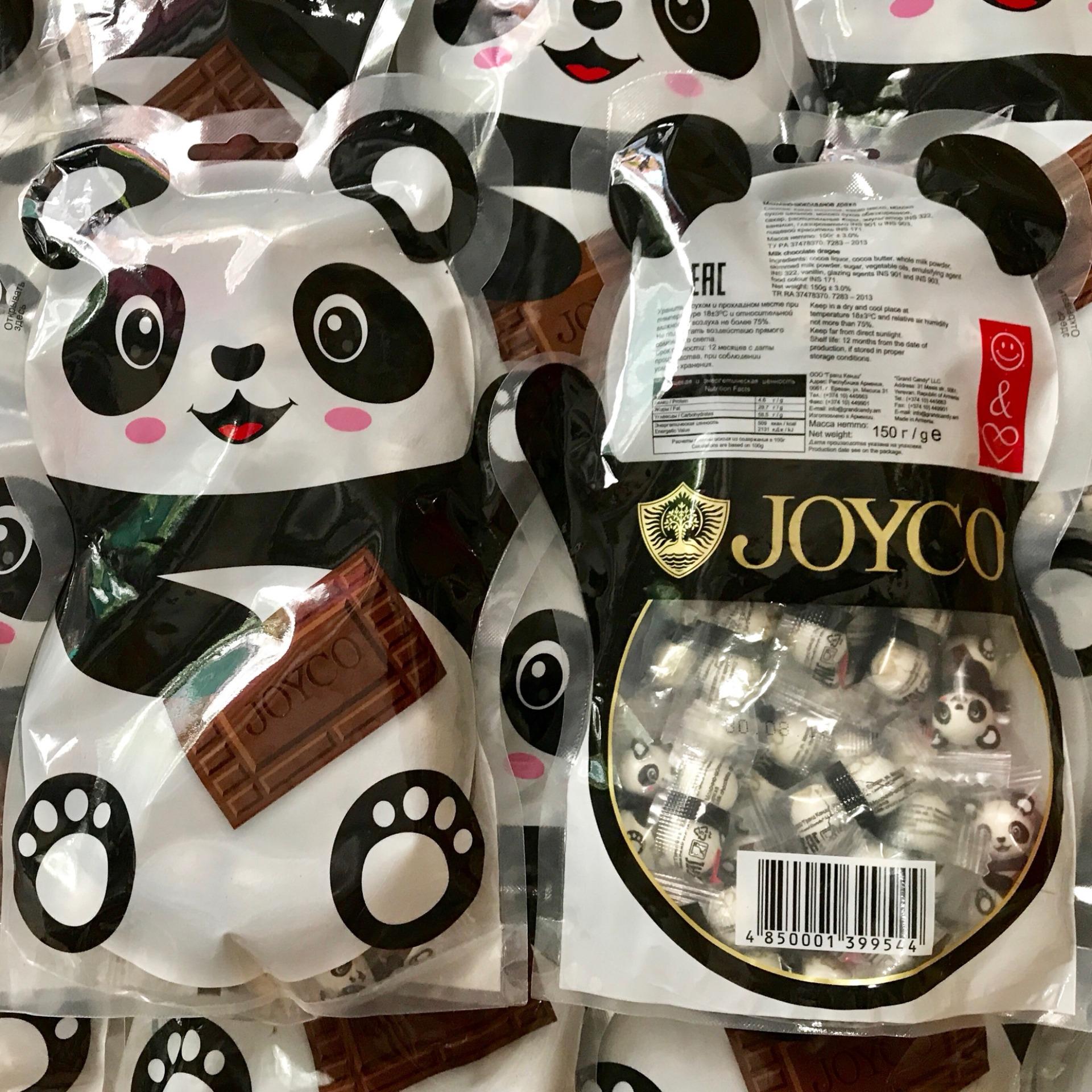 3 gói kẹo socola gấu trúc Joyco 150gr