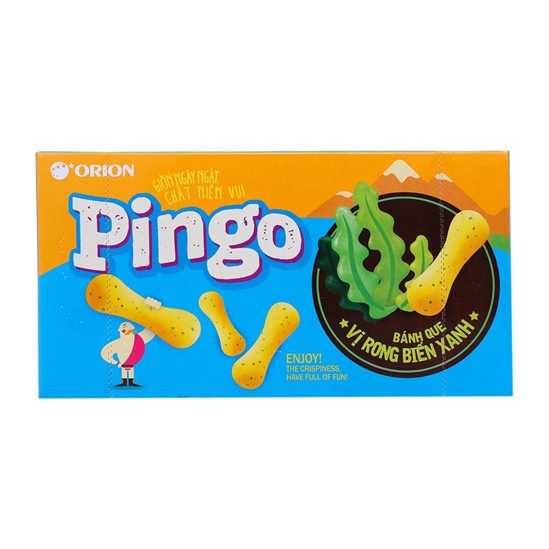 Bánh que Pingo vị rong biển xanh hộp 57g