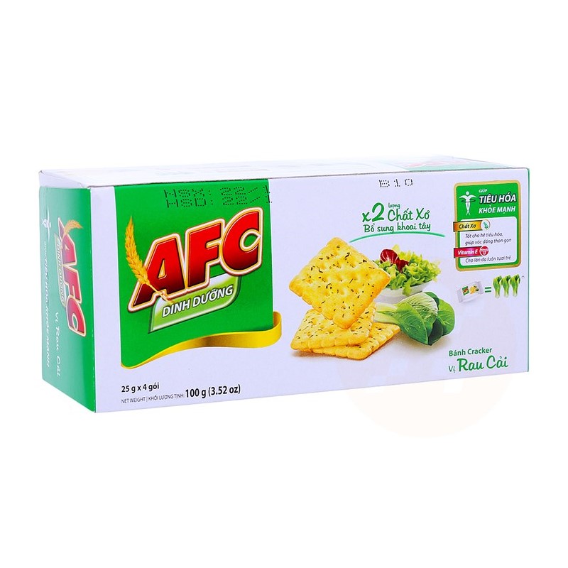 Bánh quy AFC vị Rau Cải hộp 100g