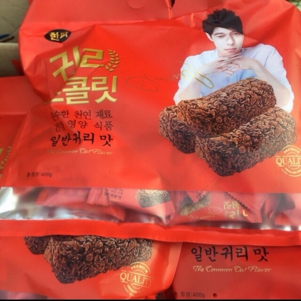 Bánh Yến Mạch Hàn Quốc hương vị Socola 400g/túi đỏ