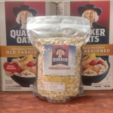 Bộ 2 gói: Yến mạch Quaker oats 1Kg (Hàng nhập Mỹ)