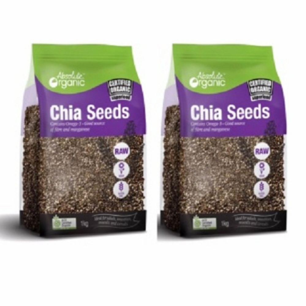 Bộ 2 Hạt chia Úc Organic Chia Seeds 1kg