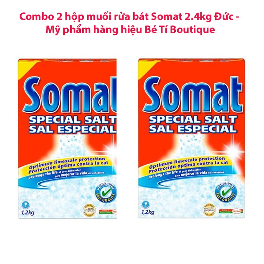 Bộ 2 hộp muối rửa bát Somat 2.4 kg